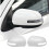 Car Door Side Rear View Mirror Cover Shell for 2013-2018 Paint Cap White 4