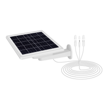 8W Solar Panels for Security Camera Built-in Battery with Cable IP65 Waterproof 360 Adjustable Mount