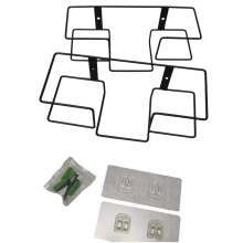 Glove Box Holder Wall Mounted Disposable Dispenser, Metal Rack for Rubber Organizer Tissue,2pcs