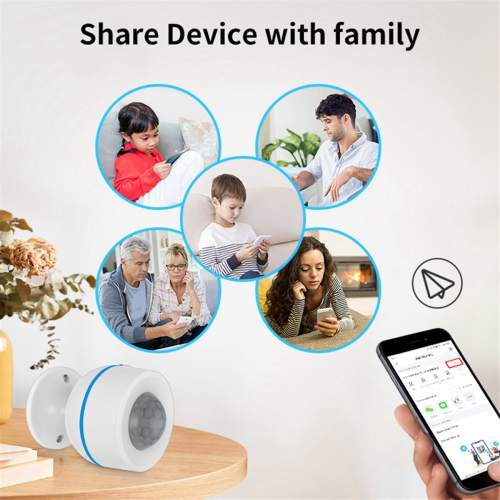 Tuya Matter Thread PIR Motion Detector Wireless Human Body Infrared Work with 2