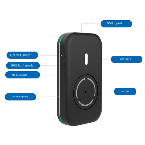 Mouse Mover Jiggler On/Off Switch Shaker 4 Modes Moving Device Type-C Port Keeping PC Active & Secure 2