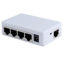 4 Port POE Extender 100Mbps 1 in Out 250 Meters Network Switch Repeater IEEE802.3af/At for PoE NVR IP Camera