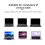 2Pcs Portable Laptop Stand Computer Riser Lift Self-Adhesive Foldable Notebook Adjustable Height Silver 7