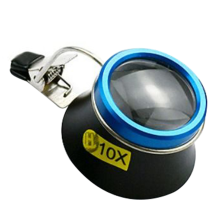10X Eyeglass Magnifier Clip-on Eye Portable Eyepiece Craft Operator Watchmaker Repair Tool
