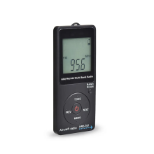 -767 Mini Pocket Radio Aircraft Band Receiver Portable Radios LCD Display Lock Button FM/AM/AIR with Earphone