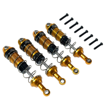 4Pcs Alloy Front Rear Oil for 16207 16208 16209 16210 H16 H16BM 1/16 RC Car Upgrades Parts Gold