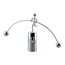 Tall One-Legged Little Iron People Balance Ornament, Desktop Decoration