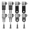Adjustable Extension Arm Straight Joint Adapter Kit,Same and Vertical Direction Joints Connector for Action Camera 2