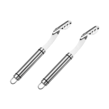 Pepper Seed Corer Remover,Stainless Steel Remover with Serrated Teeth,Portable Vegetable