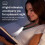 Foldable USB Neck Reading Light with 3 Modes, 1200mAh, Black 2