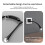 Foldable USB Neck Reading Light with 3 Modes, 1200mAh, Black 7