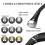 Foldable USB Neck Reading Light with 3 Modes, 1200mAh, Black 6