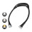 Foldable USB Neck Reading Light with 3 Modes, 1200mAh, Black 3