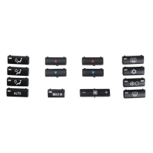 Car Button Key Caps Replacement Climate A/C Control Panel Switch Buttons Cover for E39 E53 M5 X5