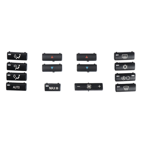 Car Button Key Caps Replacement Climate A/C Control Panel Switch Buttons Cover for E39 E53 M5 X5
