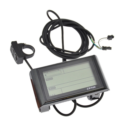 24-72V SW900 LCD Display Control Electric Bicycle Speed Meter Speedometer Wired Counter Code Table E-Bike