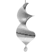 Outdoor Hanging Decorative Spiral Metal Wind Chime,3D Chime Garden Backyard Decoration
