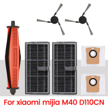 For M40 D110CN Robot Vacuum Cleaner Main Side Brush Filter Dust Bags Replacement Parts