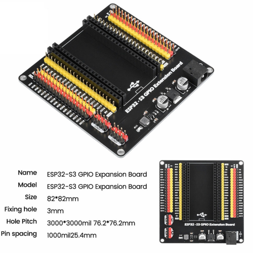 Compatible with Esp32-S3 or Development Board the Same Pin ESP32-S3 GPIO IoT Expansion DC5x2.1 Interface 2