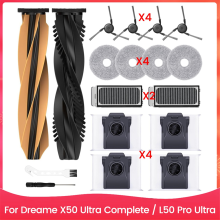 Accessory Set for X50 Ultra Complete / L50 Pro Robot Vacuum Cleaner Replacement Parts Accessories