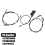 4Pcs/Set Car Front Center Rear Hood Release Cable Kit with Handle Bracket Assembly for E65 E66 3