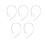 5x Universal Small Clamp Bluetooth Ear Hook Loop Clip Replacement Clear 8