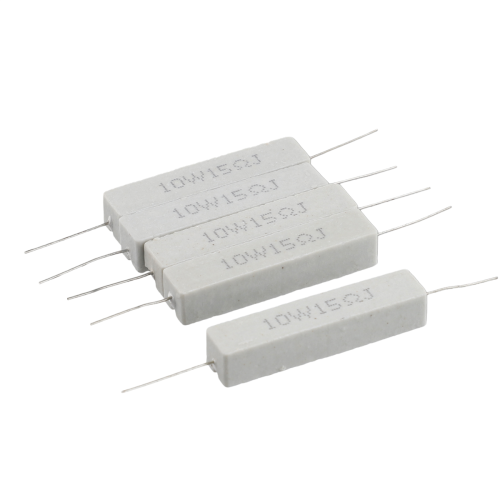 5 Pcs 10W Watt 15 ohm 5% Wirewound Ceramic Cement Resistor 2