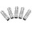 10Pcs BNC Female To CCTV Security Camera Adapter Straight Connector for System Silver 4