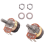 2Pcs 500K Ohm Single Linear Taper Potentiometers with on/off Switch 3