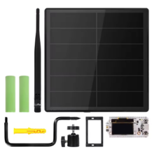 D5 Solar Node with 5V Panel ESP32 LoRa 32 V3 for WiFi Meshtastic LoRaWAN Heltec SX1262 Built in Battery
