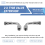 2 Tyre Valve Extension Adaptor Car Tire Stem Extender 90 Degree Angle 6