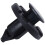 20 pcs Plastic Rivets for Clip Screw Type Fastener, Black 8