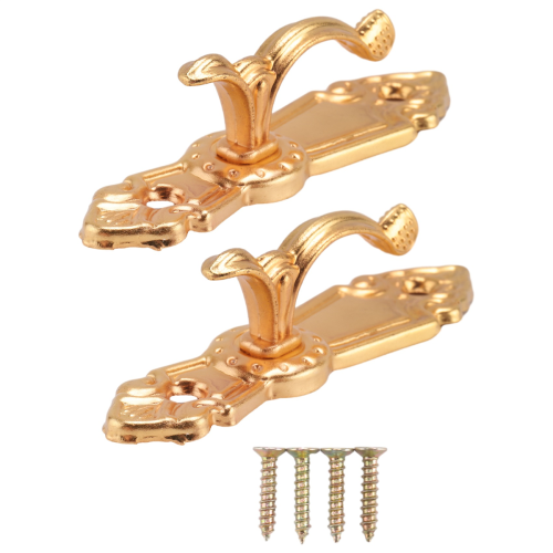 Screw Mount Curtain Tassel Tie Back tieback Wall Hooks 2PCS 2