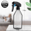 Plastic Bottles for Cleaning Solutions,10OZ Reusable Empty Container with Black Trigger Sprayer, 3Pack 4