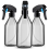 Plastic Bottles for Cleaning Solutions,10OZ Reusable Empty Container with Black Trigger Sprayer, 3Pack 1