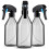 Plastic Bottles for Cleaning Solutions,10OZ Reusable Empty Container with Black Trigger Sprayer, 3Pack 8