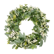Eucalyptus Wreaths for Front Door Window Wall Seasonal Spring GreenLeaves Garland Hanging Ornaments Housewarming Gifts