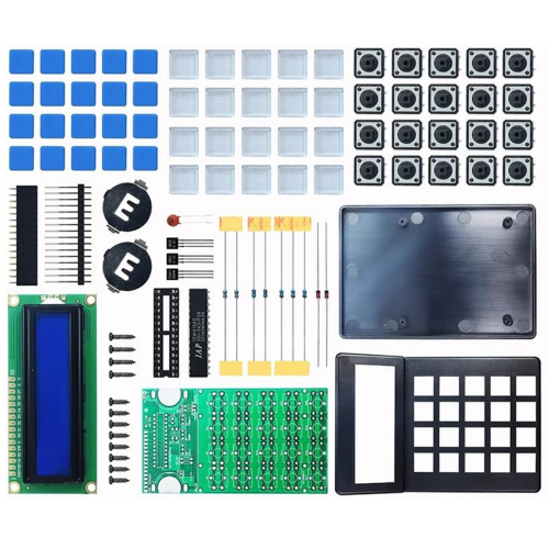 7-Bit LCD1602 Display Desktop Calculator Soldering Project Kit DIY Hobbyist Electronics