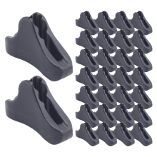 30Pcs Camping Tent Awning Rope Fastener Adjuster Non-Slip Wind Buckles Triple-Cornered Cord Tightener Stopper Tool