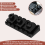 42mm Guitar Metal String Lock Locking Nut for Electric Tremolo Double System, Black 6
