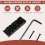 42mm Guitar Metal String Lock Locking Nut for Electric Tremolo Double System, Black 5