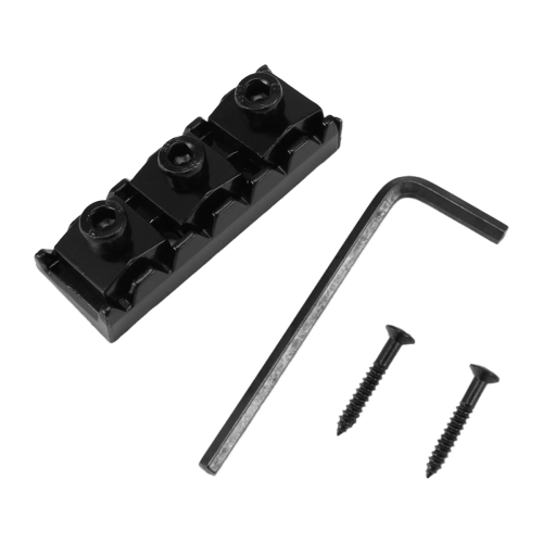 42mm Guitar Metal String Lock Locking Nut for Electric Tremolo Double System, Black 1