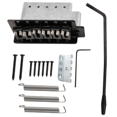 Licensed Guitar Tremolo Bridge System Set for Electric Replacement, Black 2