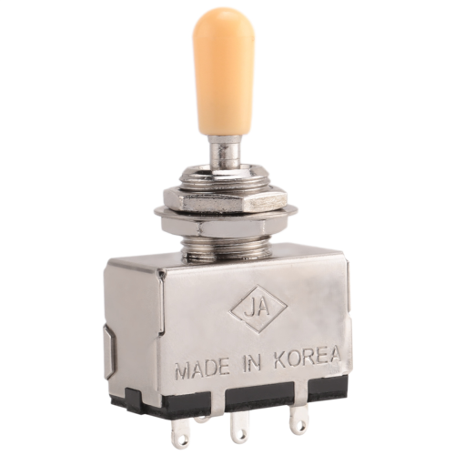 Solid Knob Shaft Box Style for 3 Way Pickup Selector Toggle Switch, beige Tip 2