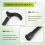 Aluminium Alloy Ultralight Walking Stick Adjustable Cane For Elderly 7