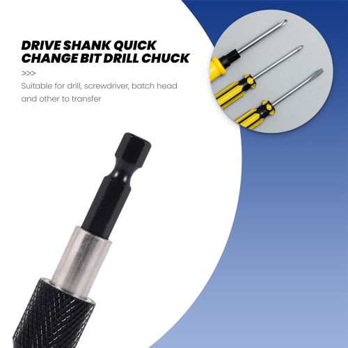 1/4 inch Impact Drive Hex Shank Quick Release Change Holder Bit Drill Chuck Adapter 2