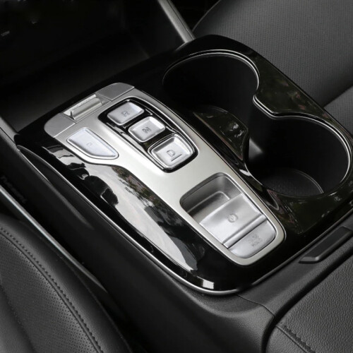 Car Shift Panel Button Sticker Central Control Decoration Cover for 2021 2022 Silver 2