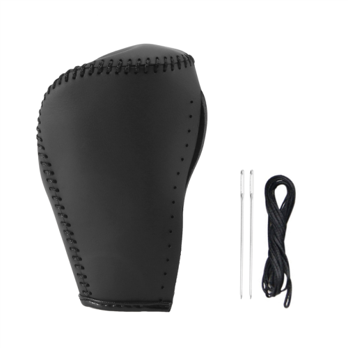 Leather Gear Shift Knob Cover for 4 2014-2019 Automatic Hand-Stitched DIY Collars B 2