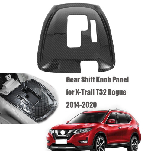 Gear Shift Knob Sticker Panel Frame Trim Cover Interior Decorative for T32 Rogue 2014-2020 2