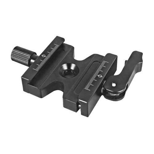 Double Lock Mounting Plate Clamp Quick Release Adjustable Knob Adapter for Tripod Ball Head -06 1